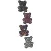 Colorful rhinestone bear decorative stickers, shiny and cute DIY handmade accessory stickers Item Picture